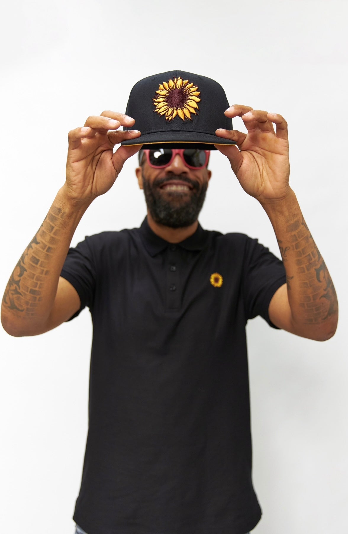 Muddy Waters Too - Sun Flower Black Snap back