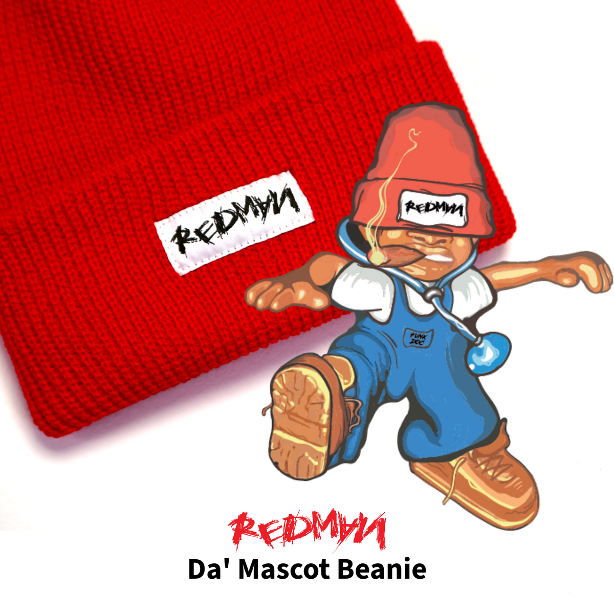 Redman Merch Redman Da' Mascot Red Beanie – CRAZY REGGIE